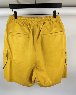 Rick Owens Boxy Leather Shorts（写真4）