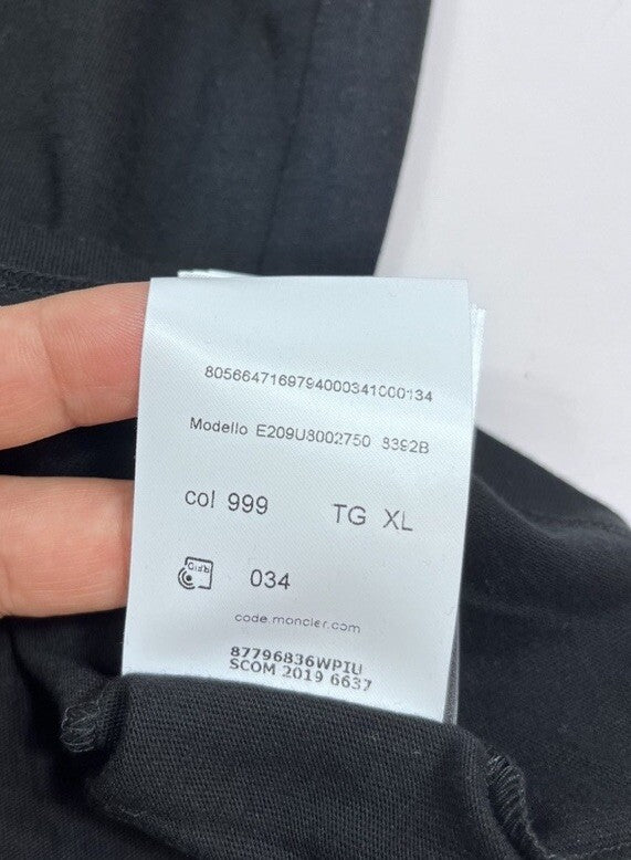 Moncler x Fragment Hiroshi Fujiwara Black Maglia T-Shirt, photo 18