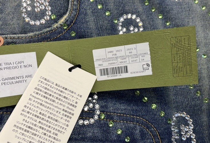 Gucci Crystal Interlocking GG Jeans, photo 18