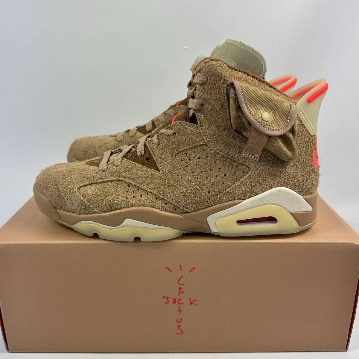 Travis Scott x Jordan 6 Retro British Khaki Sneakers, photo 6