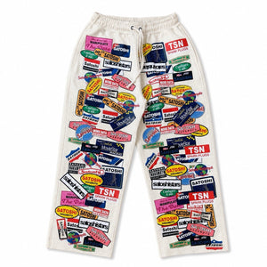 Satoshi Nakamoto Codex Print Leather Pants, photo 2