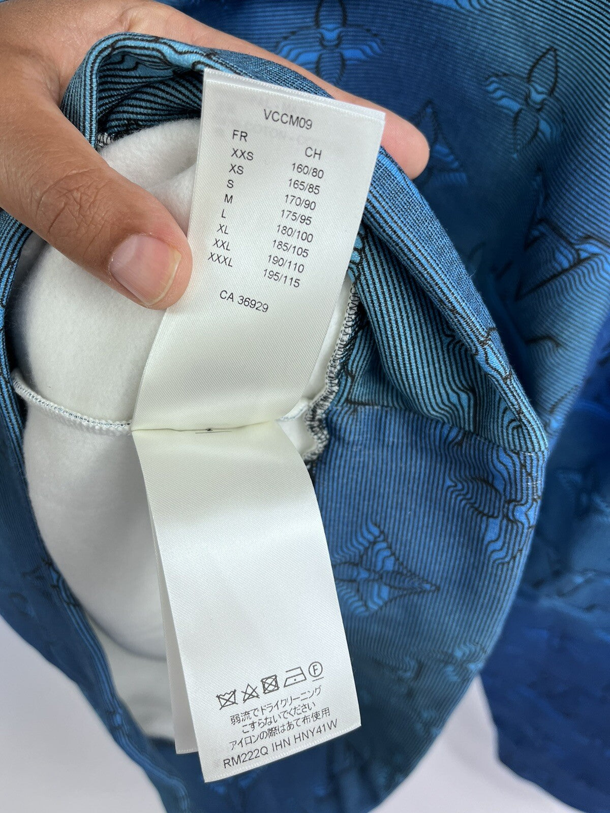 Louis Vuitton x Virgil Abloh Illusion 2054 Blue Hoodie, photo 15
