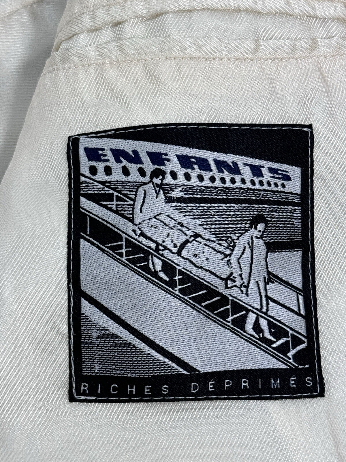 Enfants Riches Deprimes Go To Dallas Print Splattered Leather Jacket, photo 5