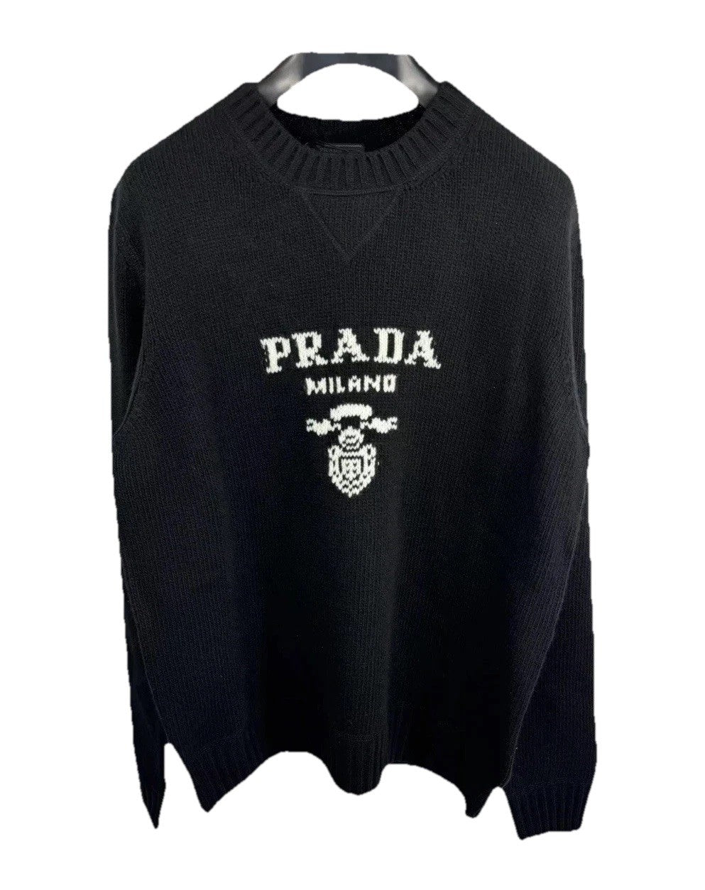 Prada Logo Crew Neck Knit Jumper, photo 1