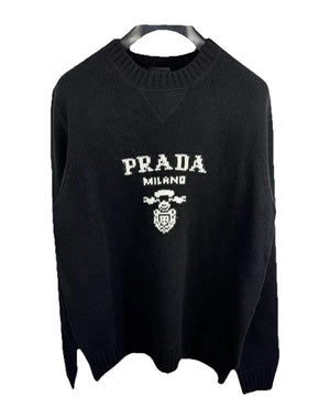 Prada Logo Crew Neck Knit Jumper, photo 1
