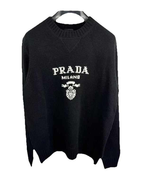 Prada Logo Crew Neck Knit Jumper, photo 1