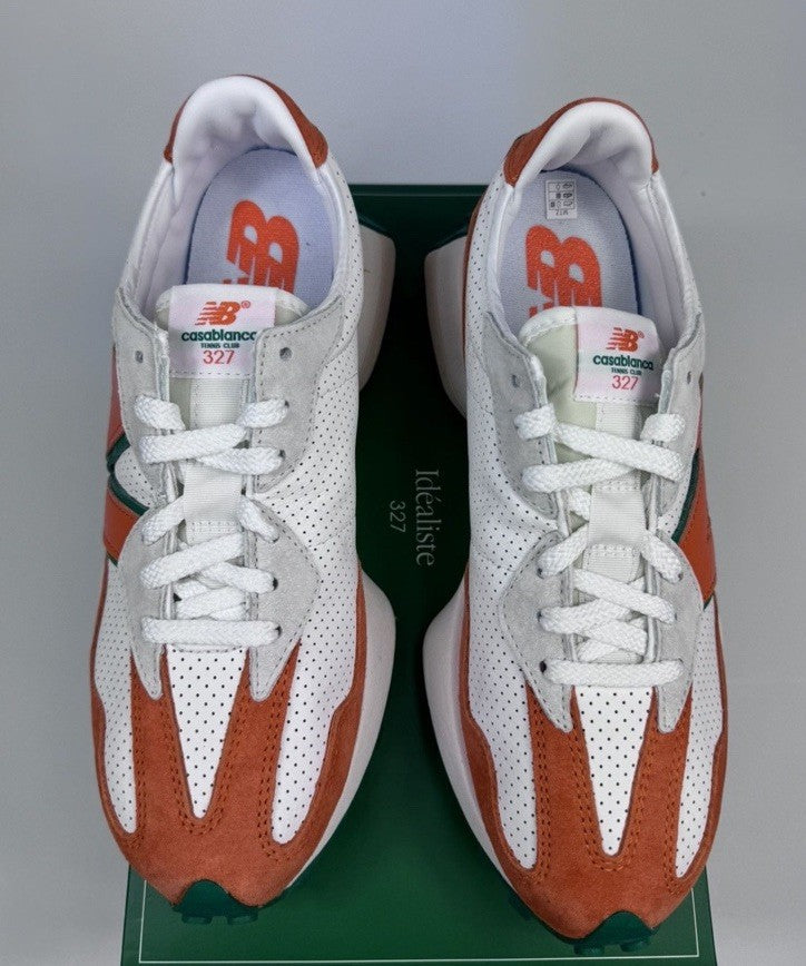 New Balance 327 x Casablanca Tennis Club Moyen Orange Trainers, photo 4