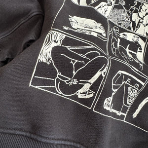 Enfants Riches Deprimes Embroidered Comic Print Oversized Hoodie（写真7）