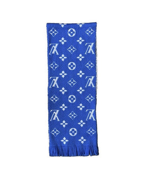 Louis Vuitton Duo Blue Echarpe Logomania Scarf 2018, photo 1