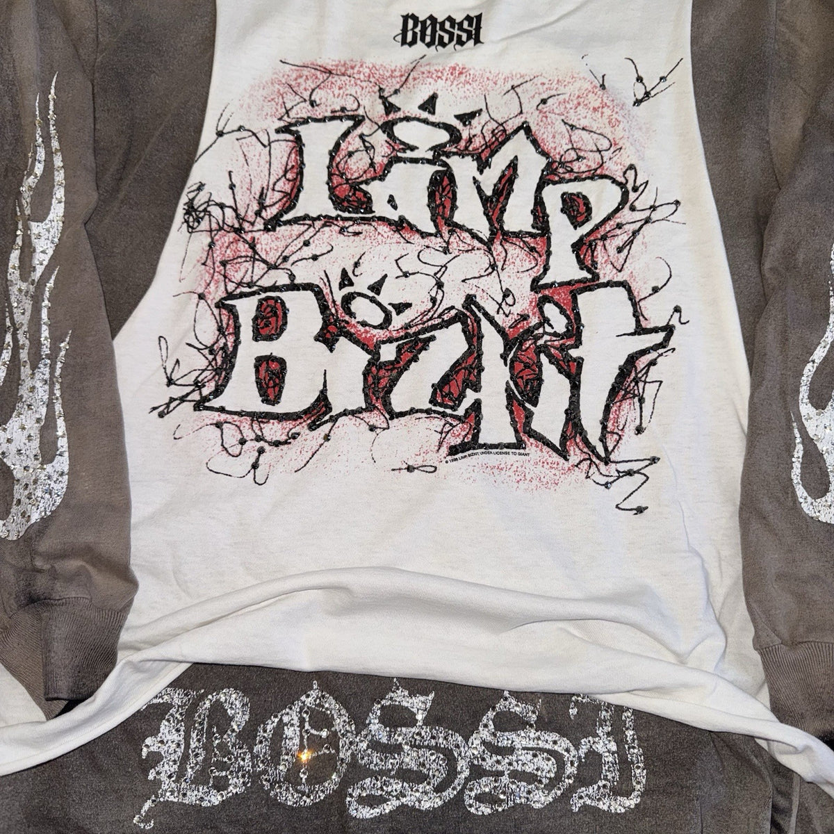 Bossi 1 of 1 Limp Bizkit Rhinestone Double Layered Vintage T-Shirt, photo 6