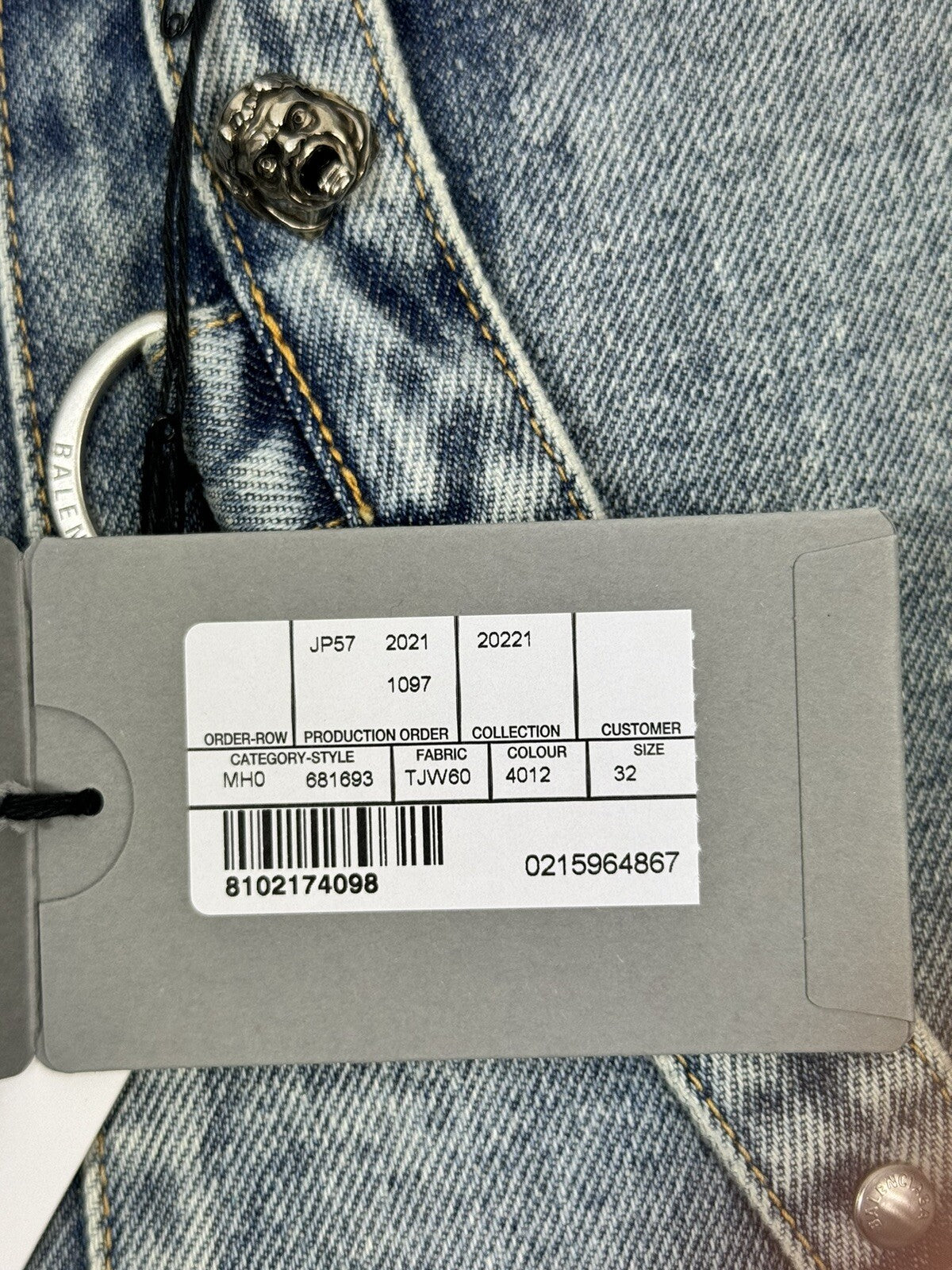 Balenciaga 2 in 1 Raver Japan Denim Jeans / Shorts, photo 21