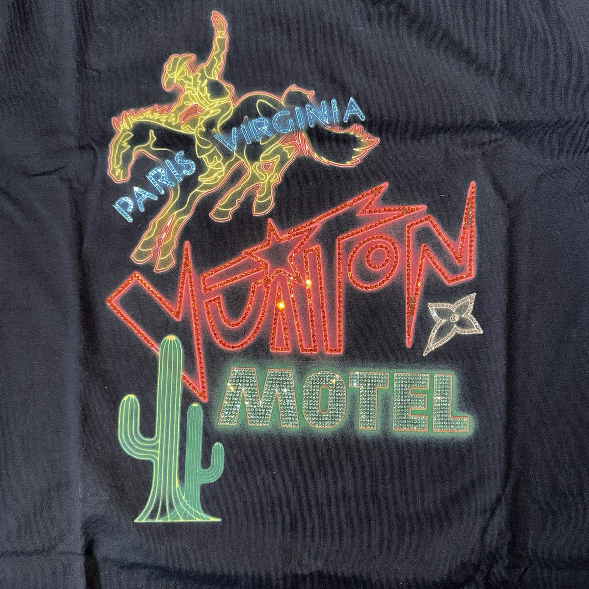 Louis Vuitton Motel Texas Strass Graphic Print T-Shirt, photo 3