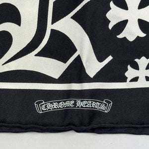 Chrome Hearts Logo Cross Print Silk Scarf 100 x 100cm, photo 4