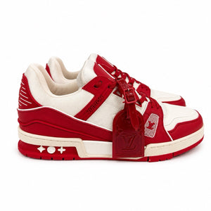 Louis Vuitton x Virgil Abloh Red Classic Sneakers، الصورة 1