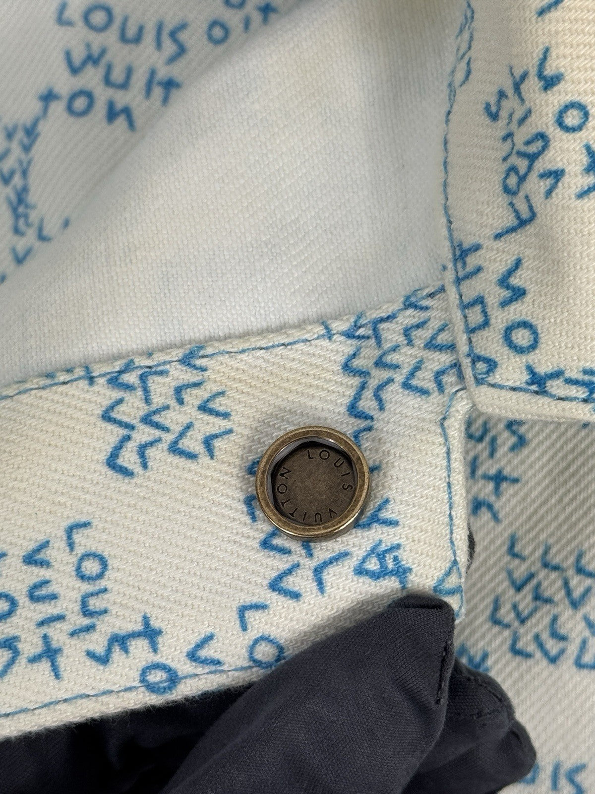 Louis Vuitton Landscape Shirt Sleeve Denim Over Shirt SS23, photo 11