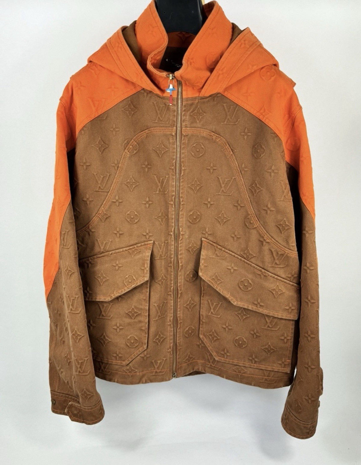 Louis Vuitton x Virgil Abloh Monogram Print Hooded Work Jacket, photo 2