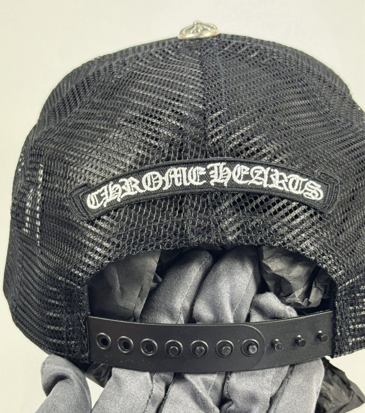 Chrome Hearts Leather Camo Cross Detailed Trucker Cap, photo 7