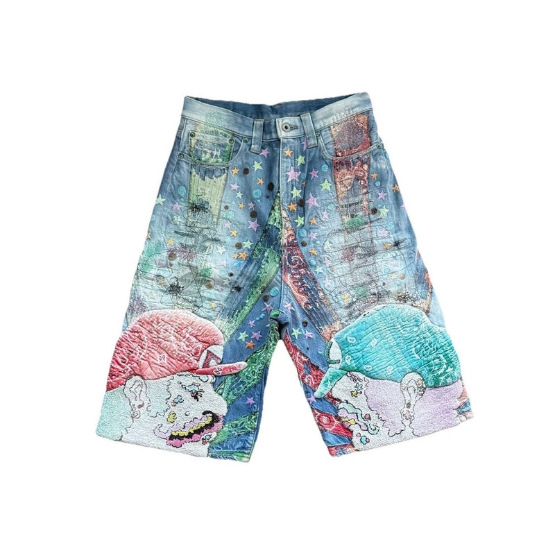 Proleta Re Art x Eri Meme Straight Leg Super Mario Shorts 1 of 1, photo 1