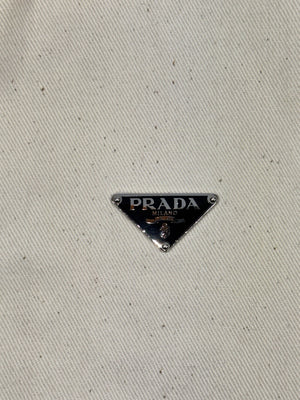 Prada Triangle Logo Oversized Denim Jacket, photo 7