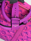 Louis Vuitton Illusion Keepall Bandouliere 50 M59713 Blue / Pink Leather Bag، الصورة 10