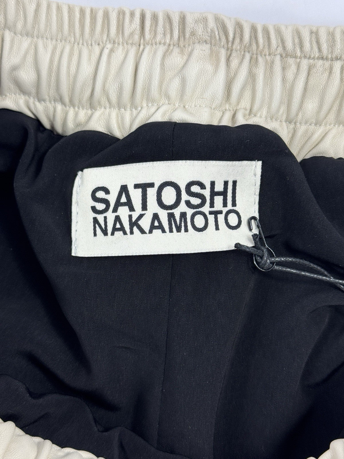 Satoshi Nakamoto Codex Print Leather Pants, photo 5