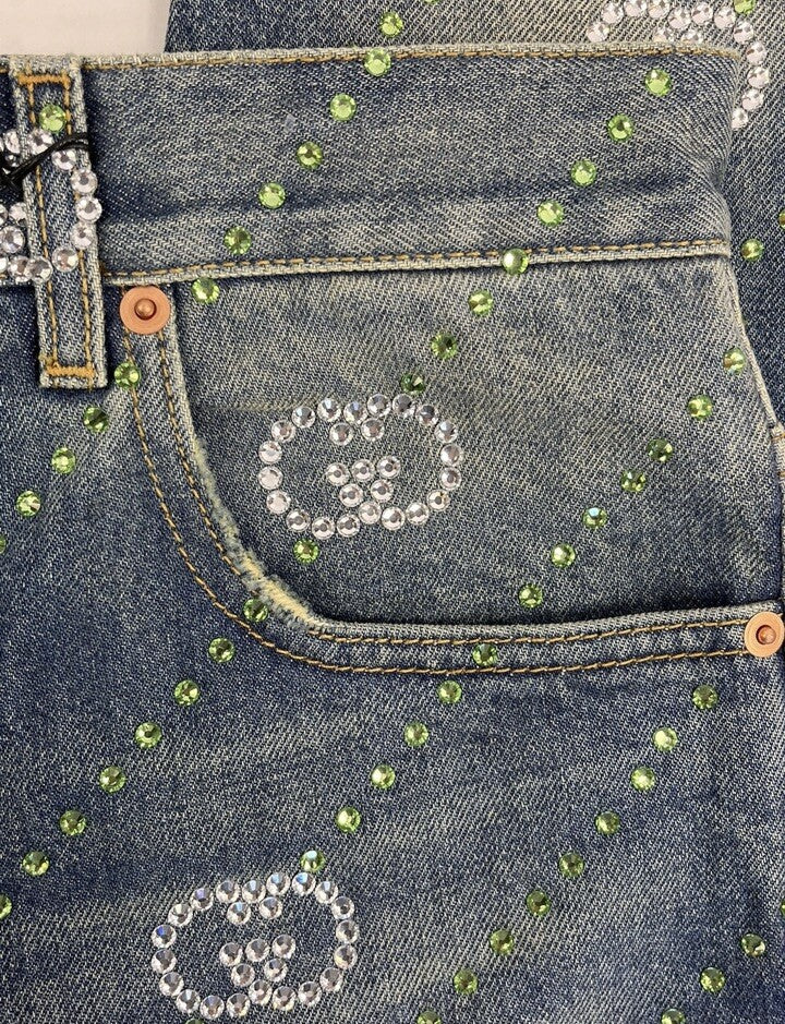 Gucci Crystal Interlocking GG Jeans, photo 8