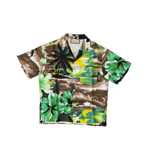 Gucci 2022 "Love Parade" Tropical Print Bowling Shirt, photo 1