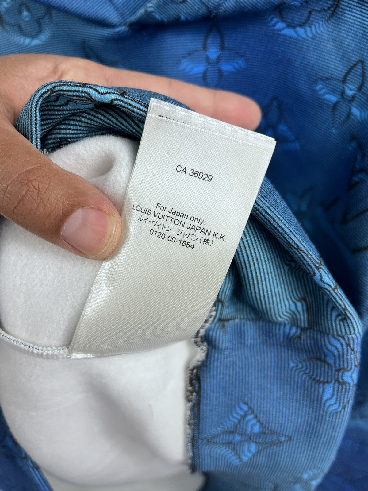 Louis Vuitton x Virgil Abloh Illusion 2054 Blue Hoodie, photo 19