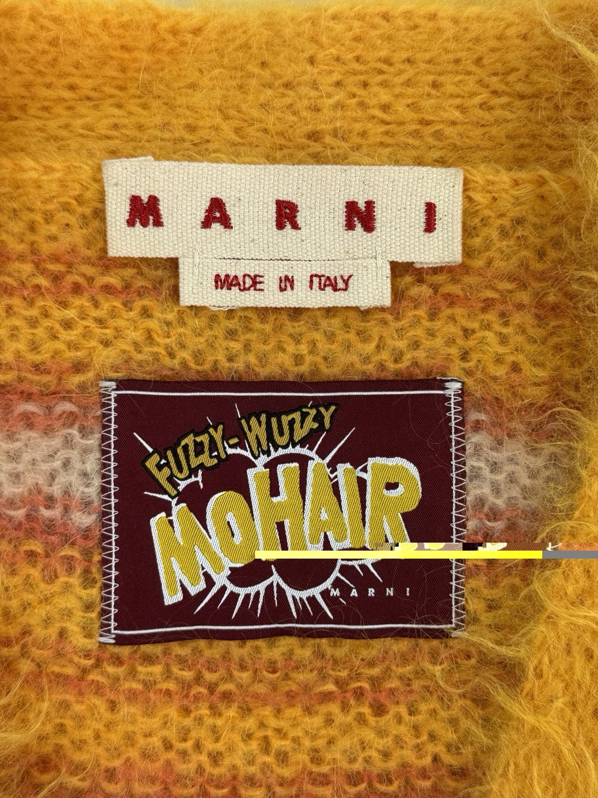 Marni Striped Mohair Cardigan, photo 7