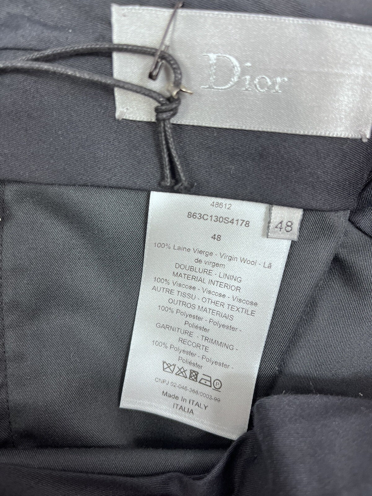 Dior Ruban Logo Black Smart Trousers, photo 8