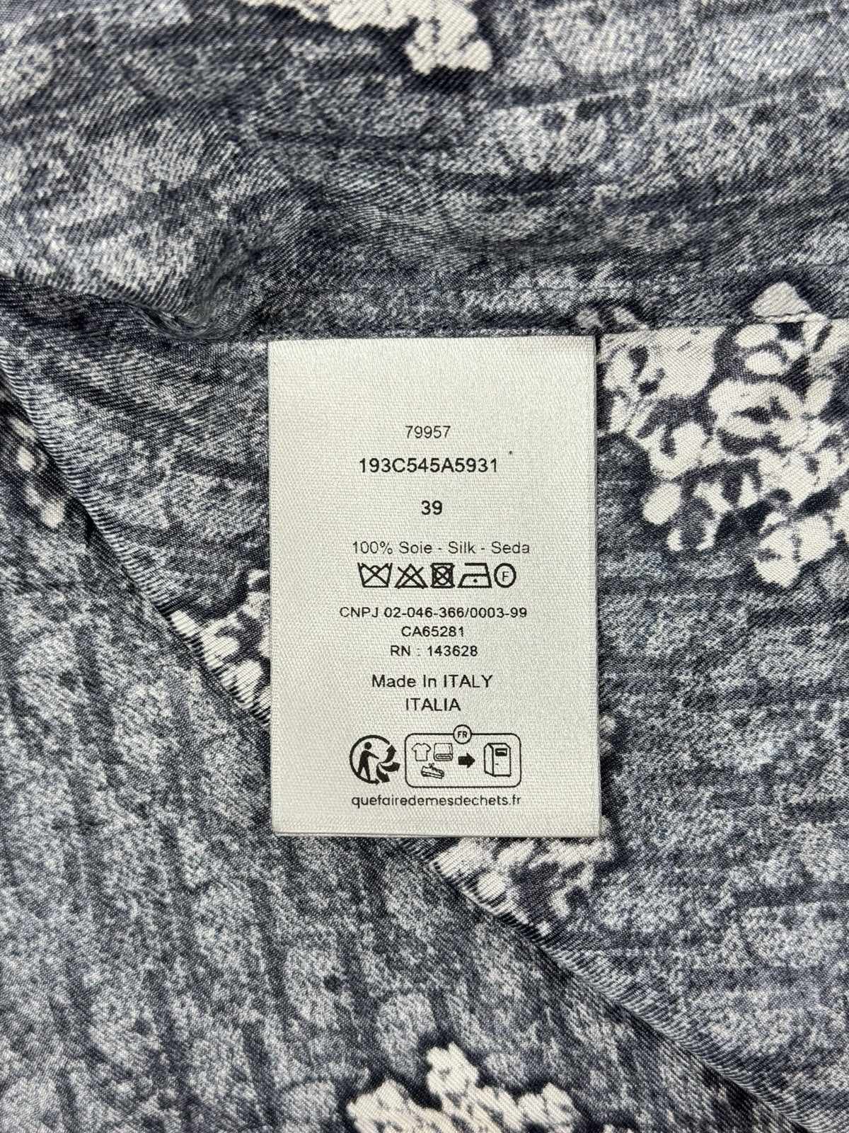 Dior x Denim Tears Oblique Print Silk Shirt, photo 5