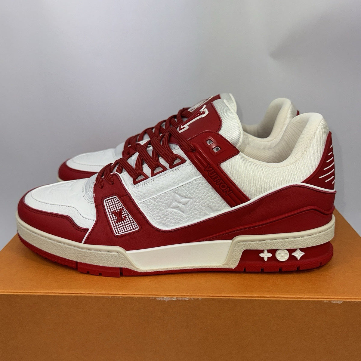 Louis Vuitton x Virgil Abloh Red Classic Sneakers, photo 3