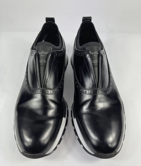 Berluti Black Fast Lane leather Trainers, photo 2