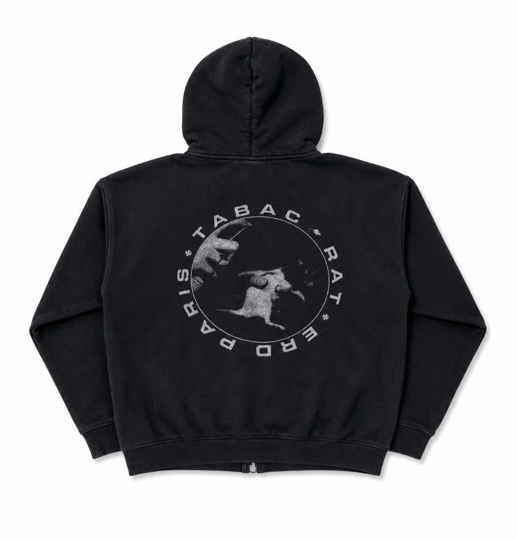 Enfants Riches Deprimes Tabac Rat Distressed Zip Hoodie, photo 1