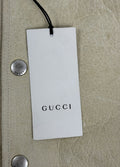 Gucci Deer Oil Distressed Leather Bomber Jacket, photo 12