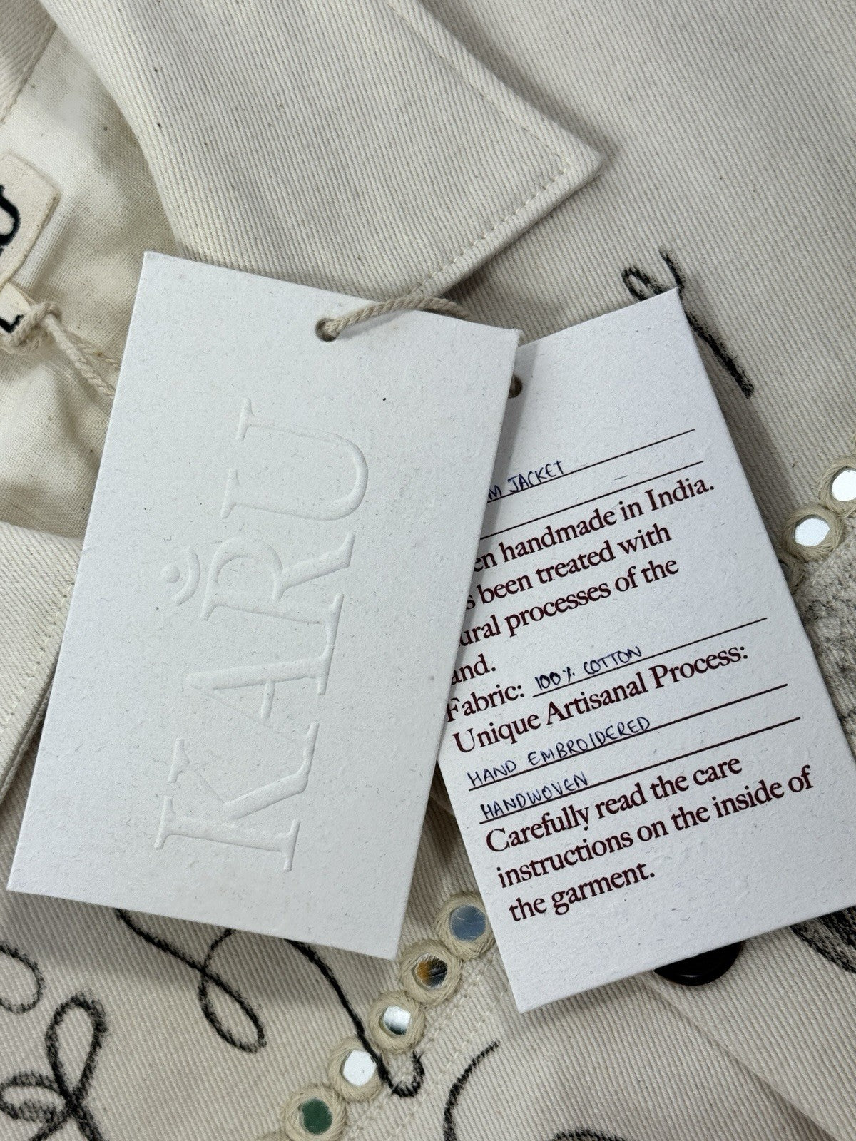 Kartik Research x Small Studios Embellished Printed Denim Jacket, photo 4