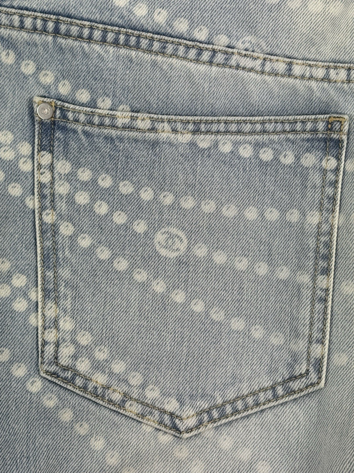 Chanel Logo Print Denim Jeans, photo 7