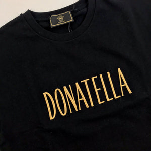 Versace x Kith Black Embroidered Donatella Medusa T-Shirt（写真3）