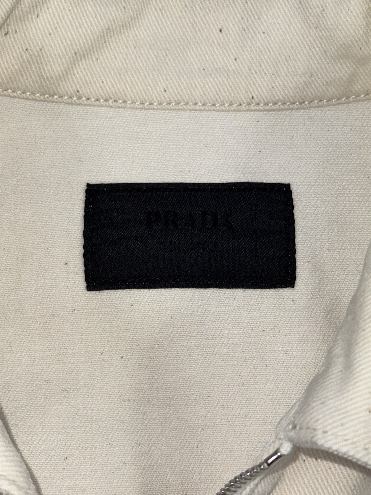 Prada Triangle Logo Oversized Denim Jacket, photo 6