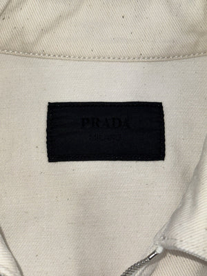 Prada Triangle Logo Oversized Denim Jacket, photo 6