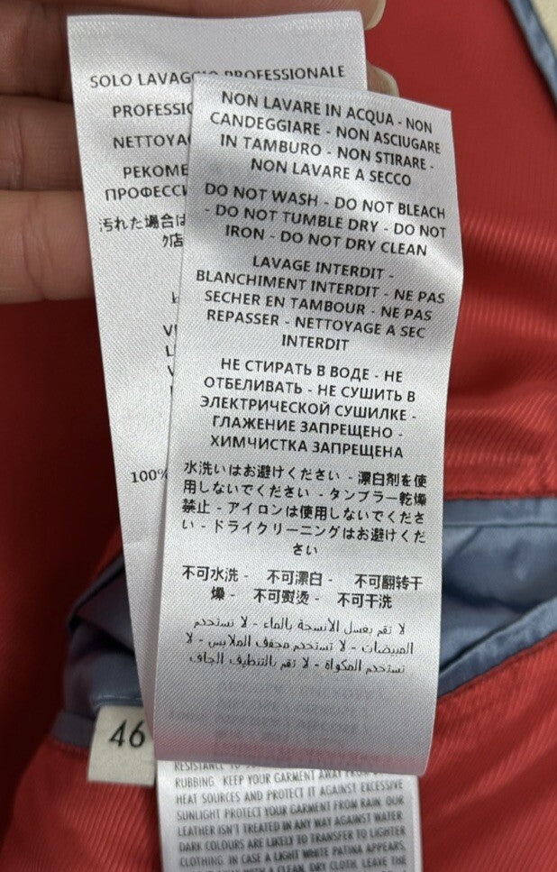 Gucci Deer Oil Distressed Leather Bomber Jacket, photo 10