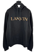 Lanvin Lace Embroidered Logo Hoodie، الصورة 1