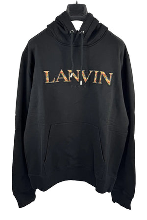 Lanvin Lace Embroidered Logo Hoodie، الصورة 1