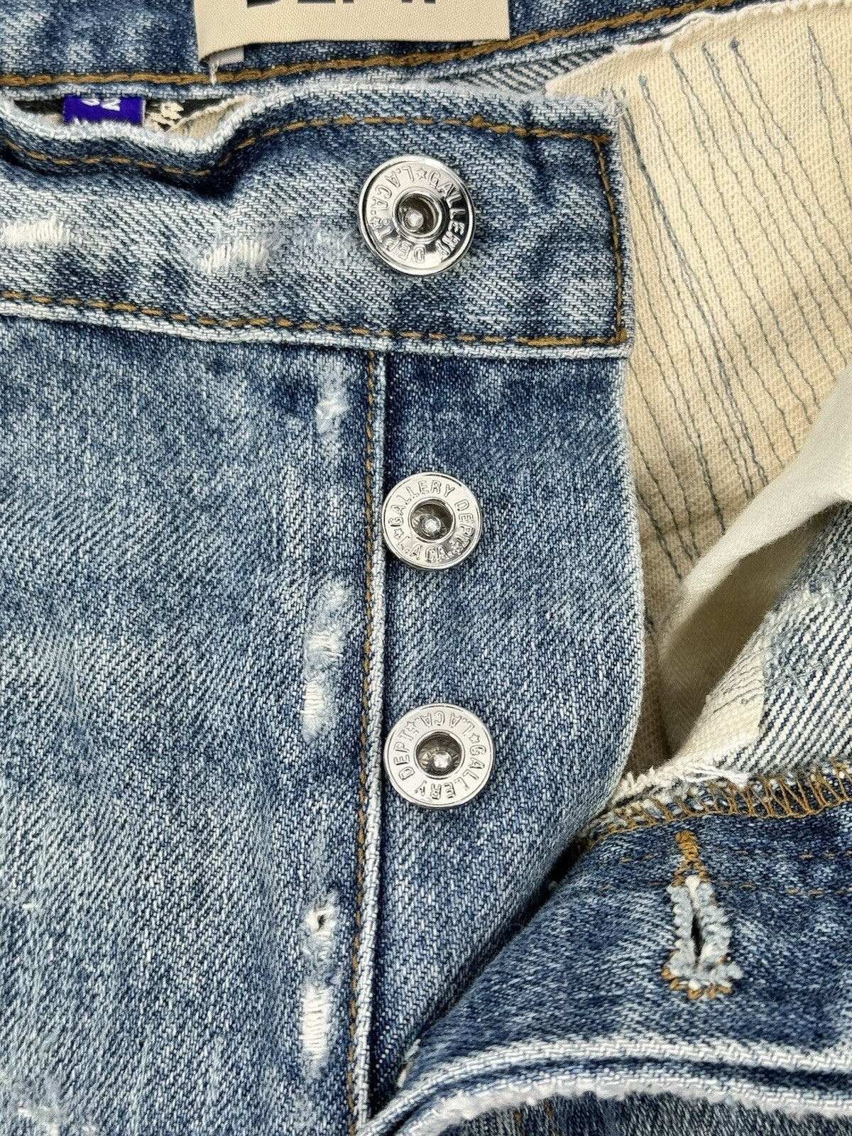 Gallery Dept Logo Print Distressed Jeans, photo 11