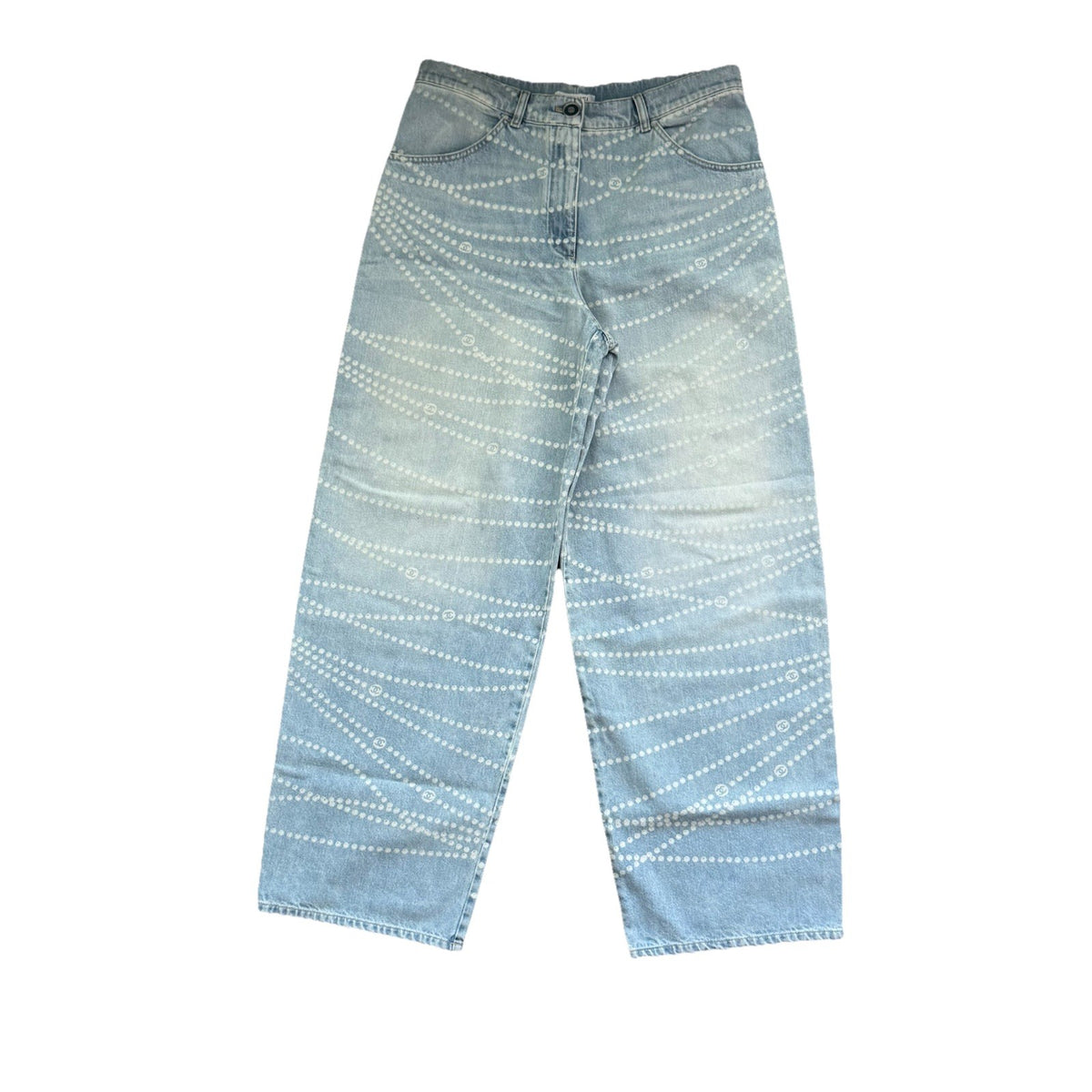 Chanel Logo Print Denim Jeans, photo 1