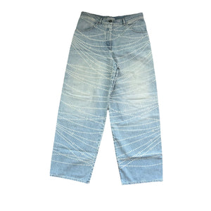 Chanel Logo Print Denim Jeans، الصورة 1