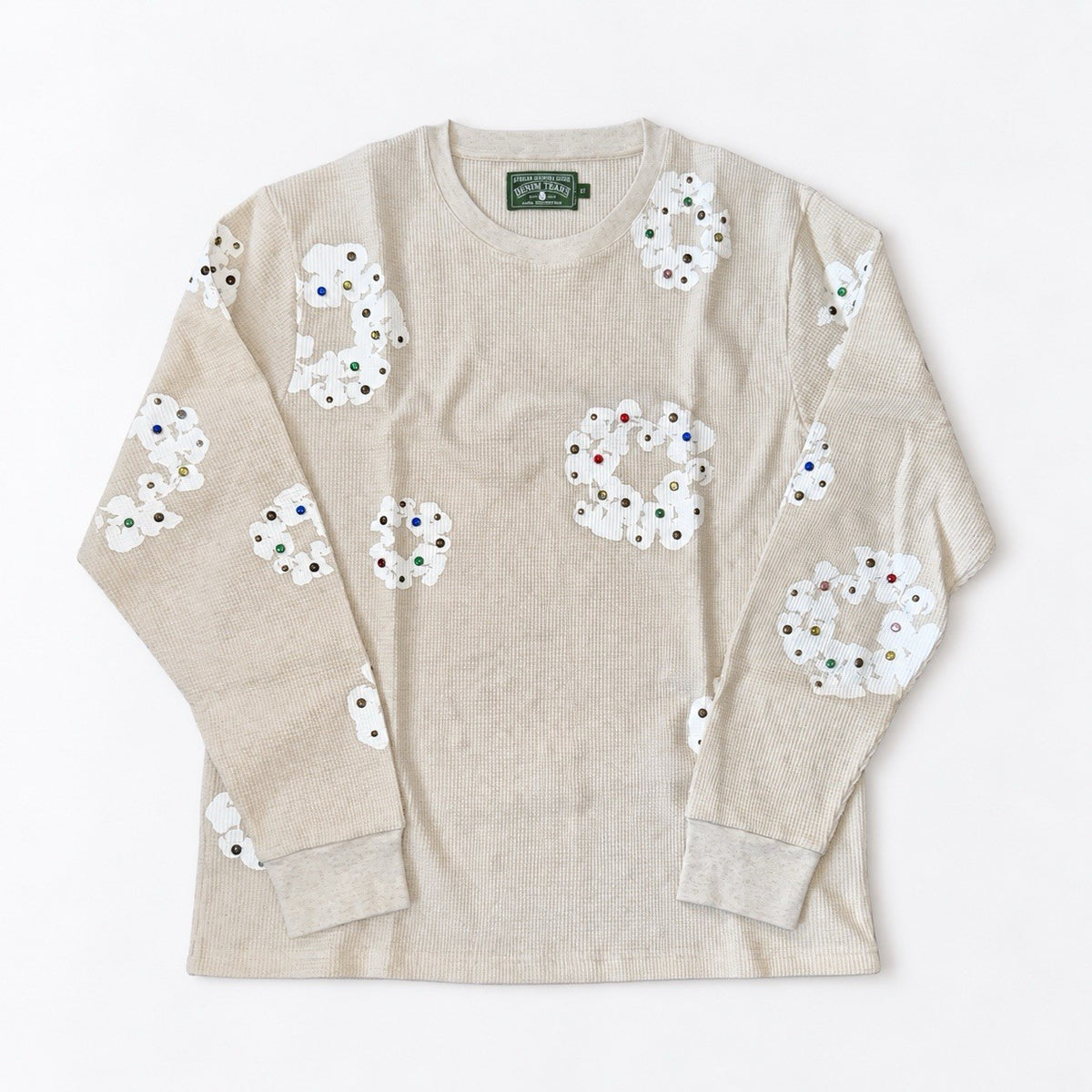 Denim Tears Crystal Detailed Logo T-Shirt, photo 2