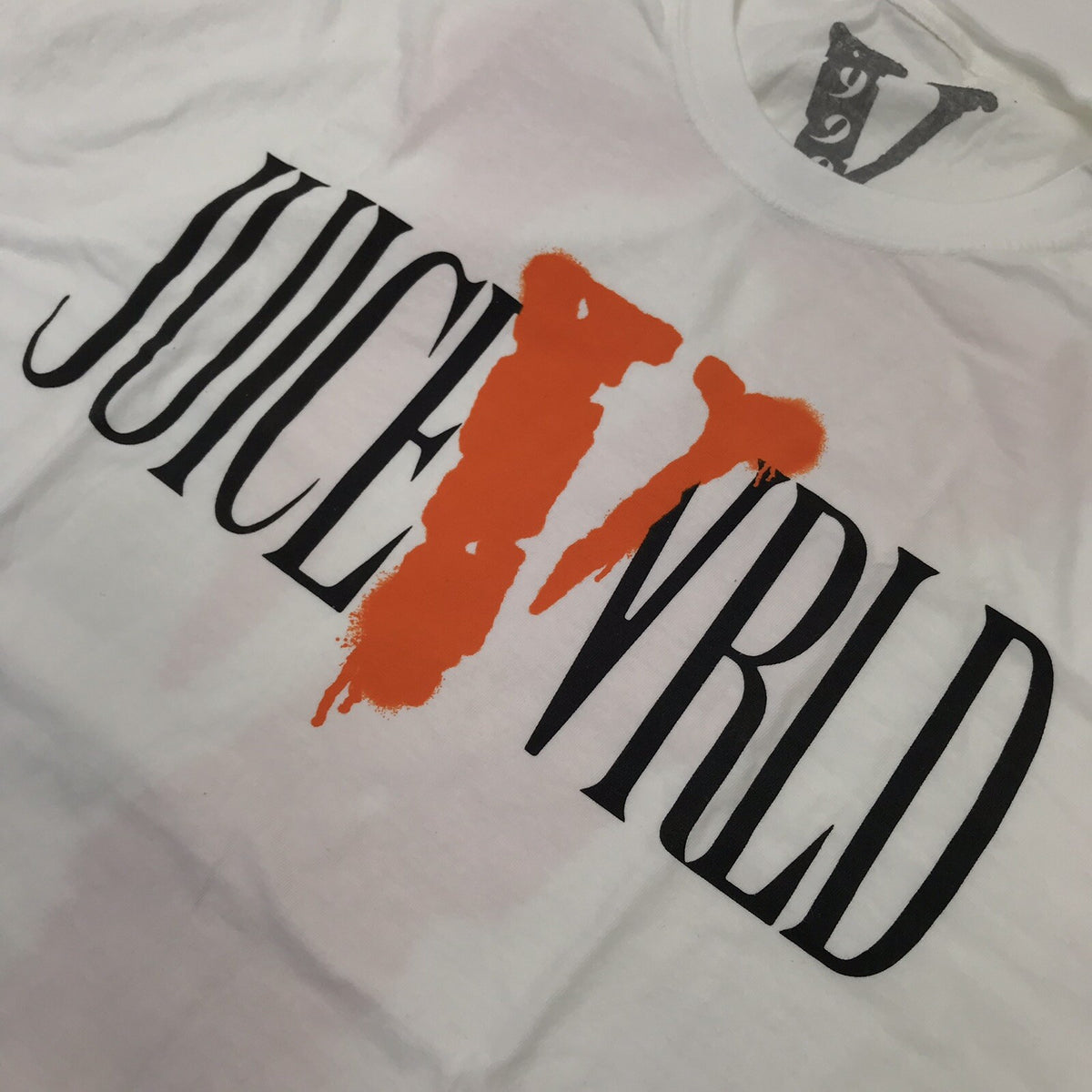 Vlone x Juice WRLD 999 White/Orange Print T-Shirt, photo 4
