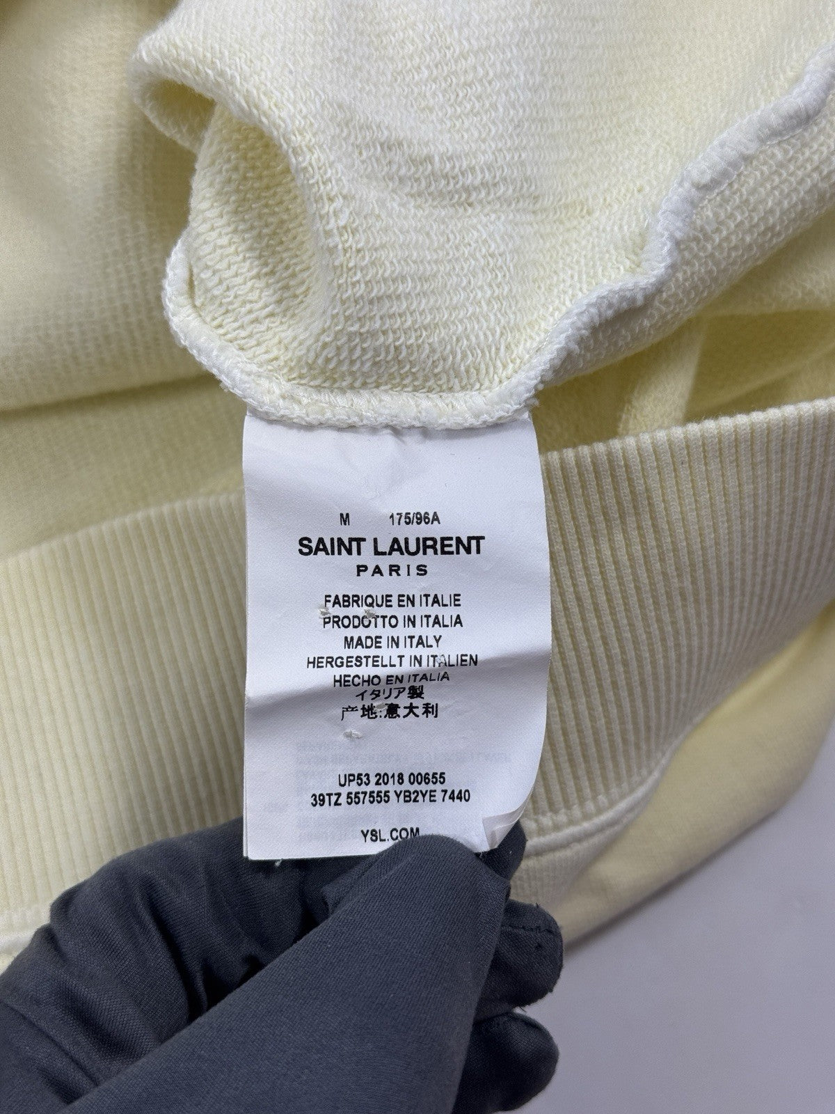 Saint Laurent Logo Print Light Hoodie, photo 7