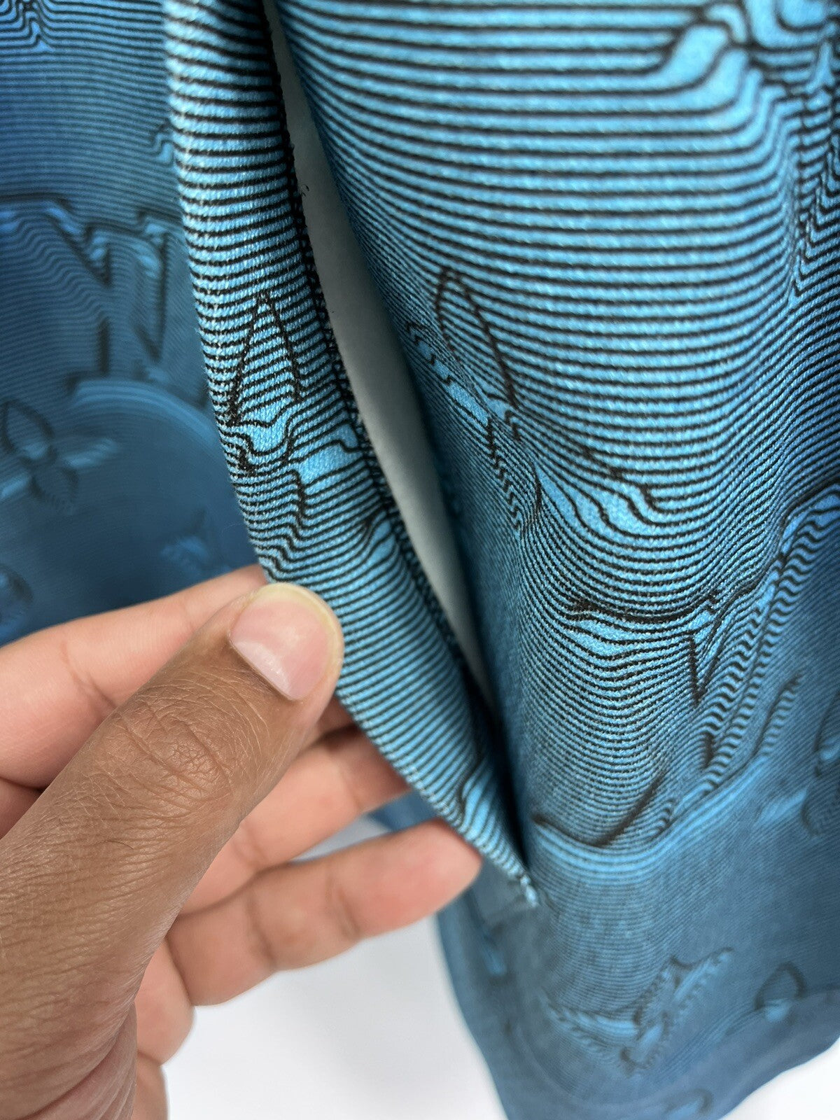 Louis Vuitton x Virgil Abloh Illusion 2054 Blue Hoodie, photo 9